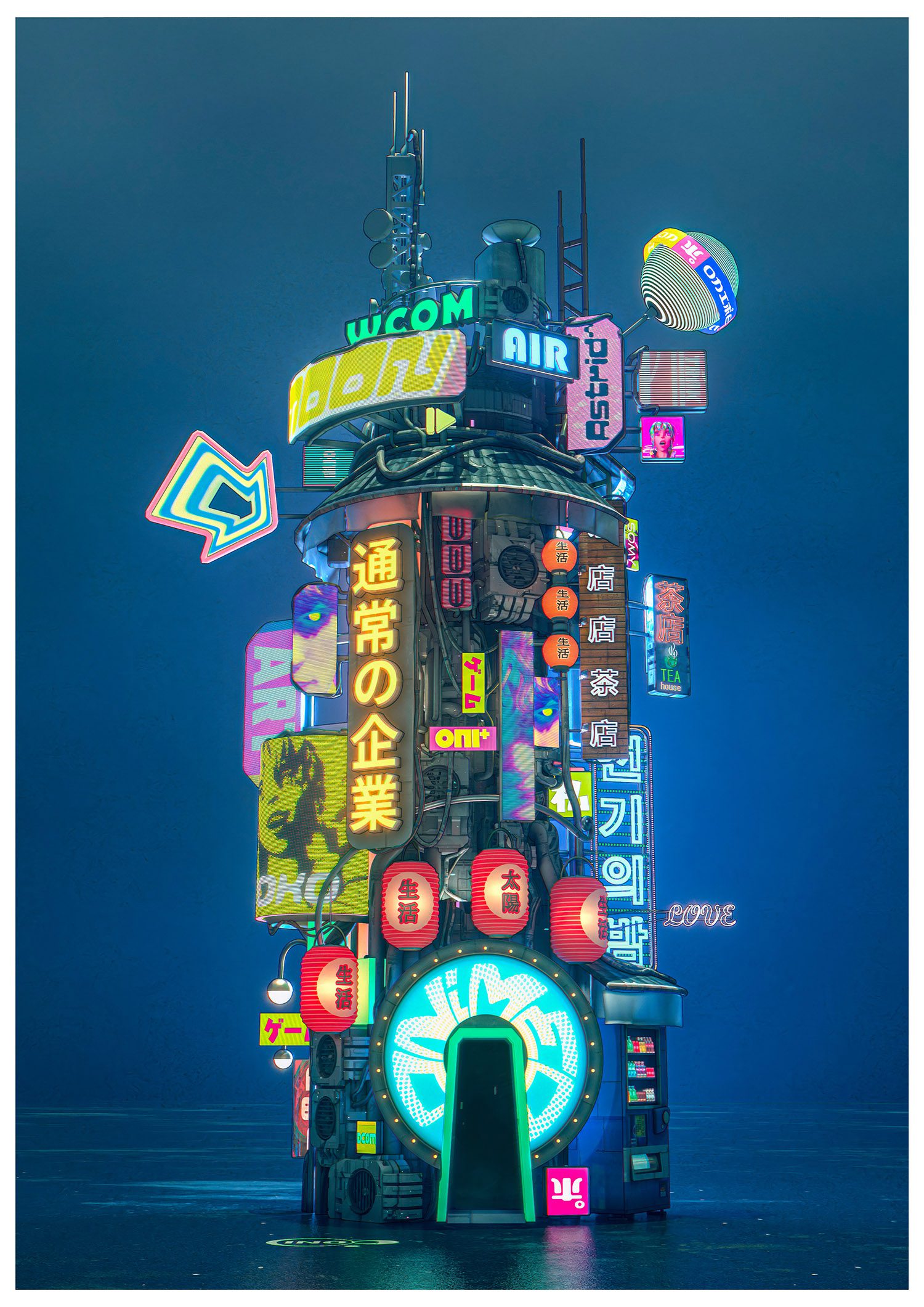 ONI TOWER - Limited and open edition print